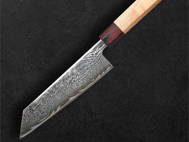 Dao đa năng Bunka Nashiji Damascus Keyaki 21cm