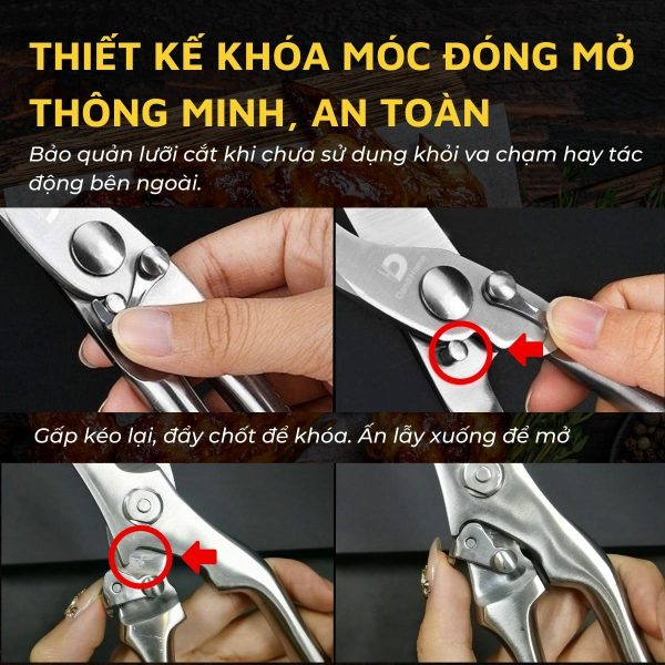 Kéo xương gà cộng lực Dandihome