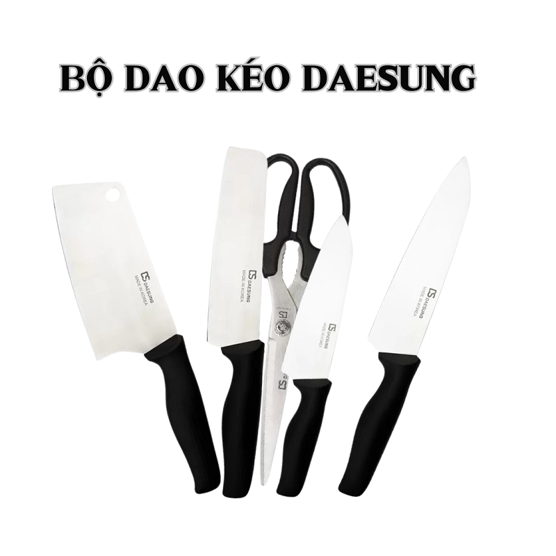 Bộ dao kéo nhà bếp giá rẻ Daesung