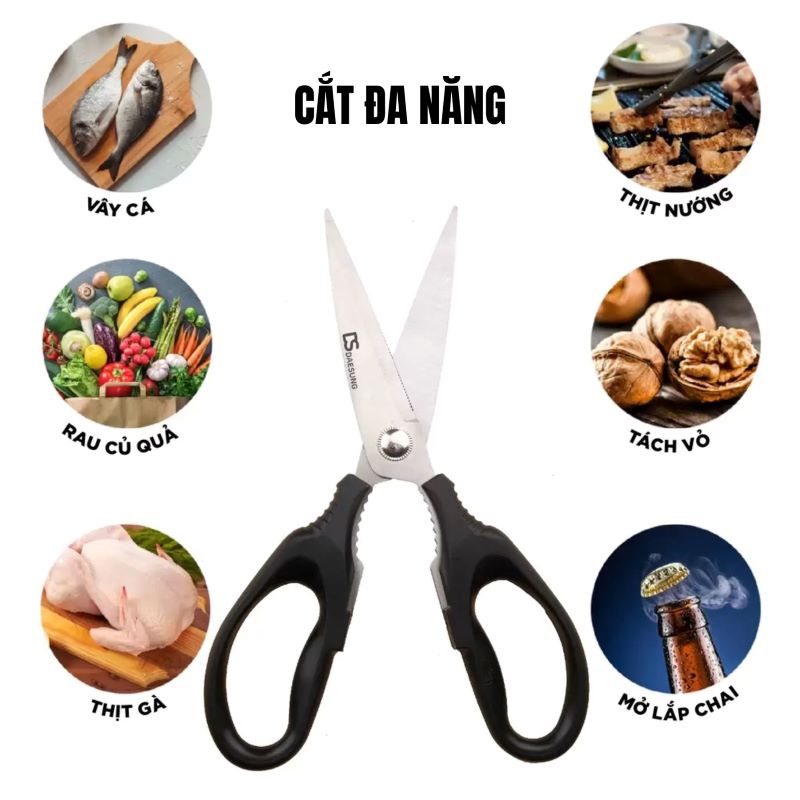 Kéo VKS-008 cắt đa năng, sử dụng dễ dàng